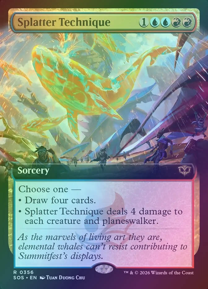 Splatter Technique (SOS) (356) / Extended Art / Foil