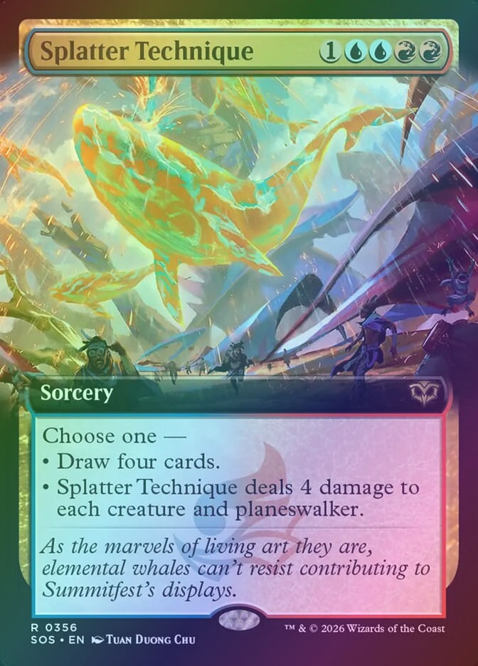 Splatter Technique (SOS) (356) / Extended Art / Foil