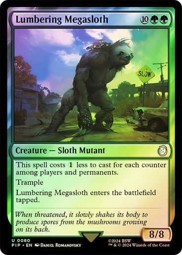 Lumbering Megasloth (pip) (80) / Foil