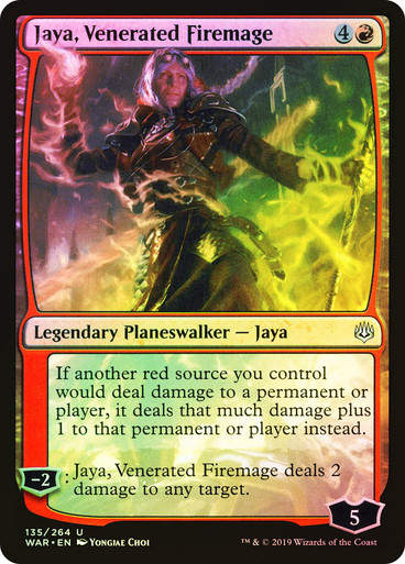 Jaya, Venerated Firemage (WAR) (135) / Foil