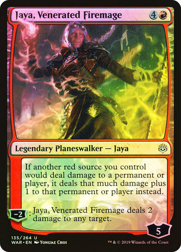 Jaya, Venerated Firemage (WAR) (135) / Foil