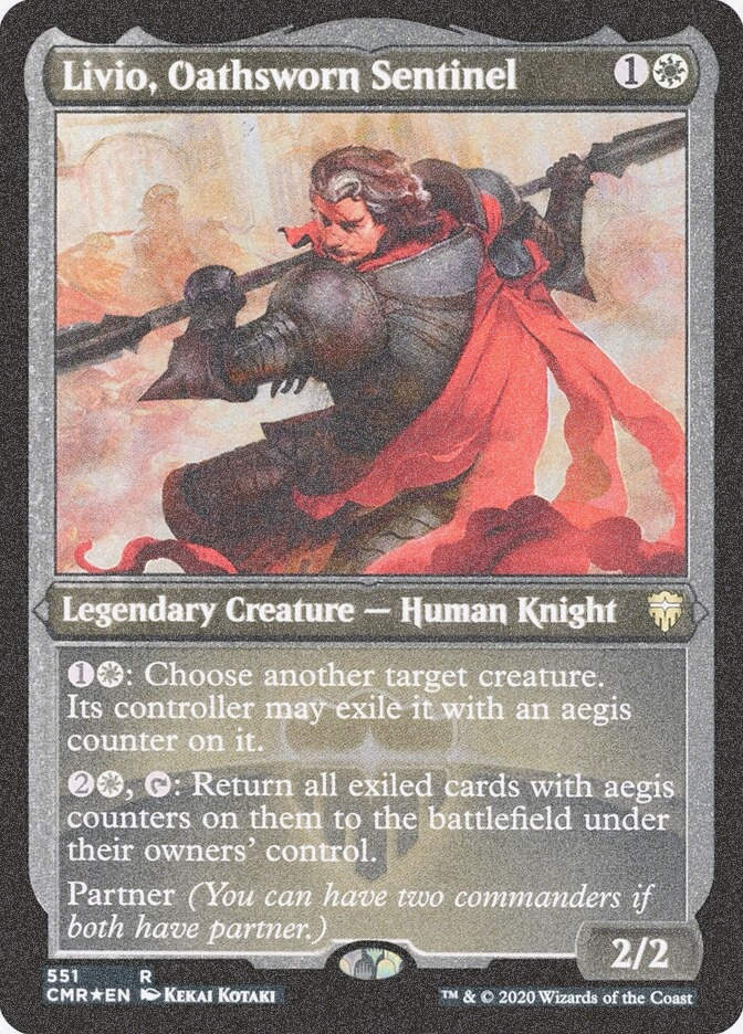Livio, Oathsworn Sentinel (CMR) (551) / Foil Etched