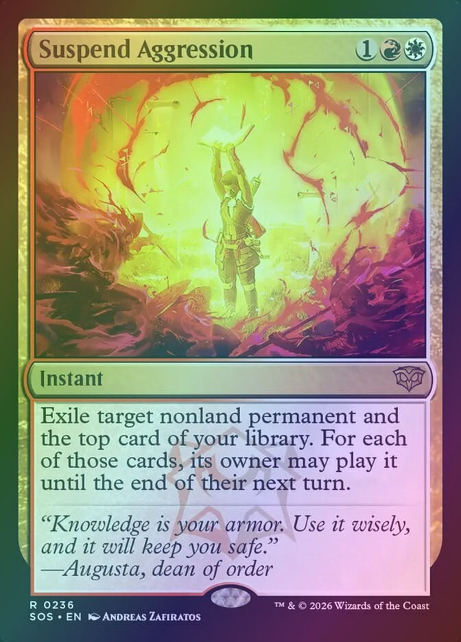 Suspend Aggression (SOS) (236) / Foil