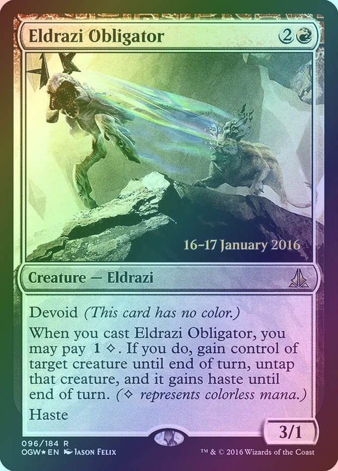 Eldrazi Obligator (POGW) (96s) / Foil