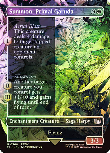 Summon: Primal Garuda (FIN) (360) / Borderless / Foil