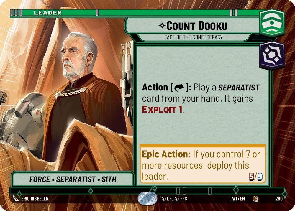 Count Dooku - Face of the Confederacy (Hyperspace) (TWI) (280)
