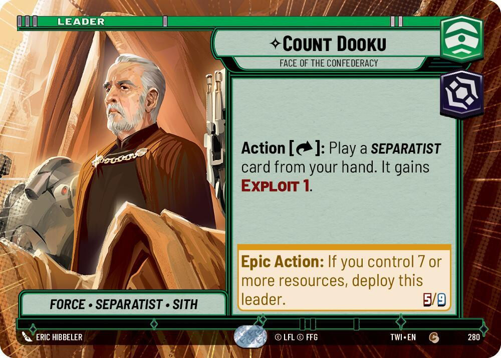 Count Dooku - Face of the Confederacy (Hyperspace) (TWI) (280)