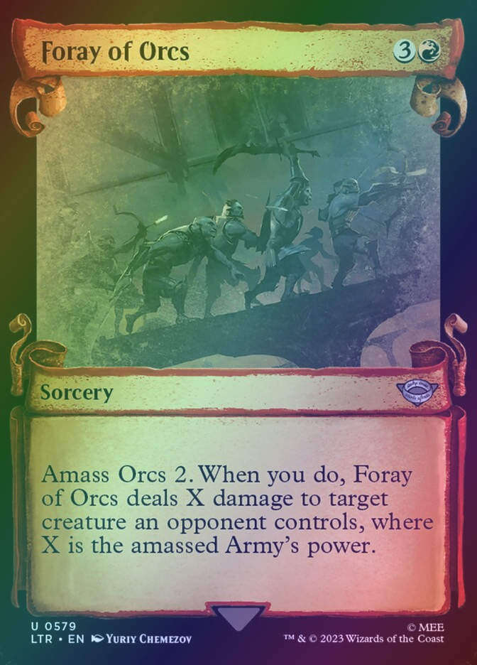 Foray of Orcs (LTR) (579) / Showcase / Foil