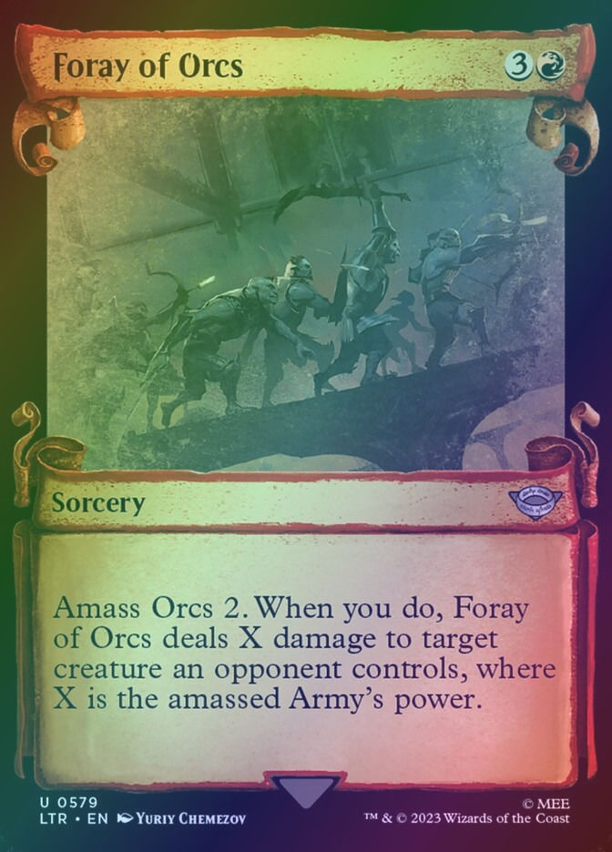 Foray of Orcs (LTR) (579) / Showcase / Foil