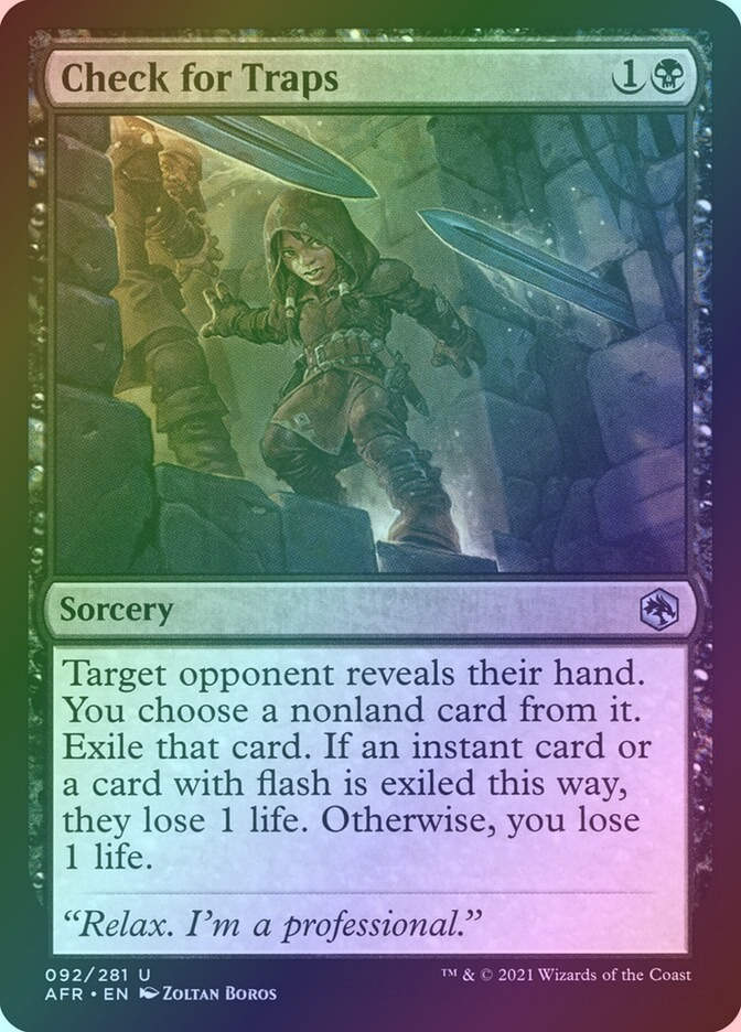 Check for Traps (AFR) (92) / Foil
