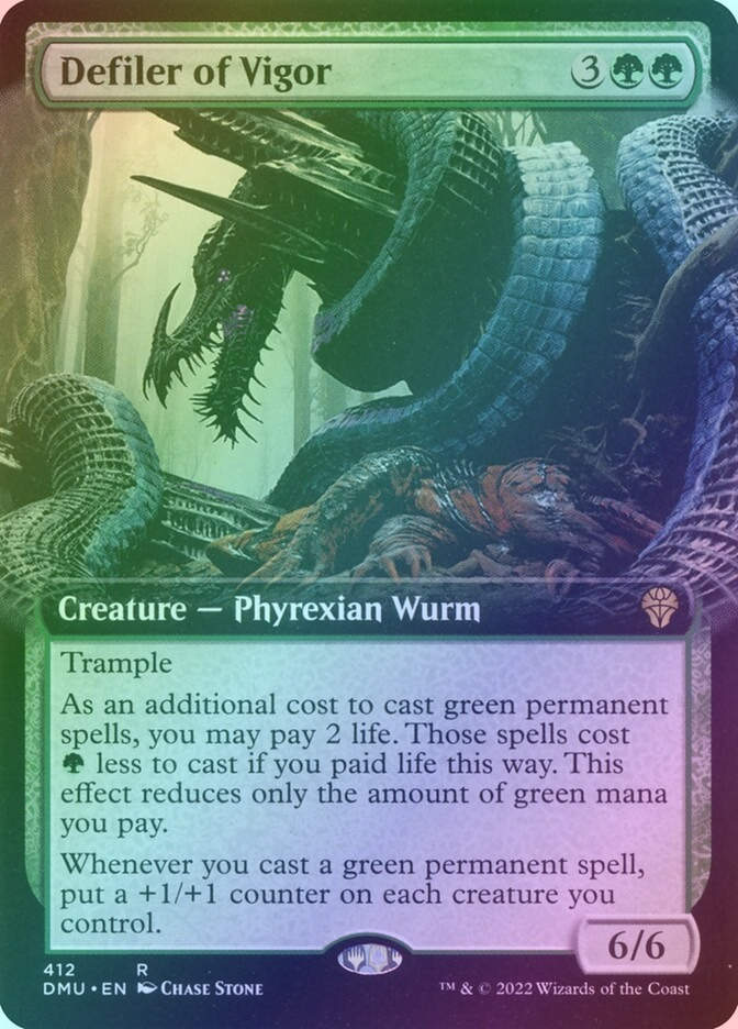Defiler of Vigor (DMU) (412) / Extended Art / Foil