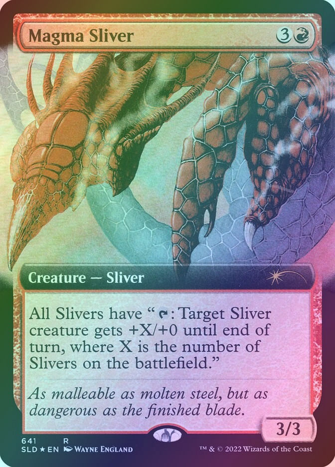 Magma Sliver (SLD) (641) / Extended Art / Foil