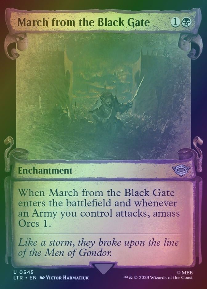 March from the Black Gate (LTR) (545) / Showcase / Foil
