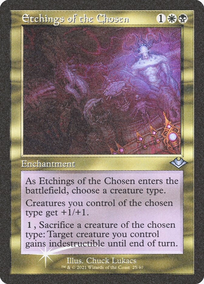 Etchings of the Chosen (H1R) (25) / Foil Etched