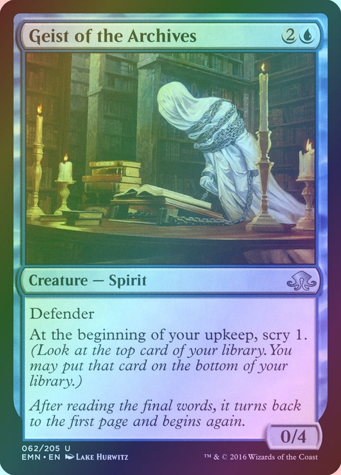 Geist of the Archives (EMN) (62) / Foil