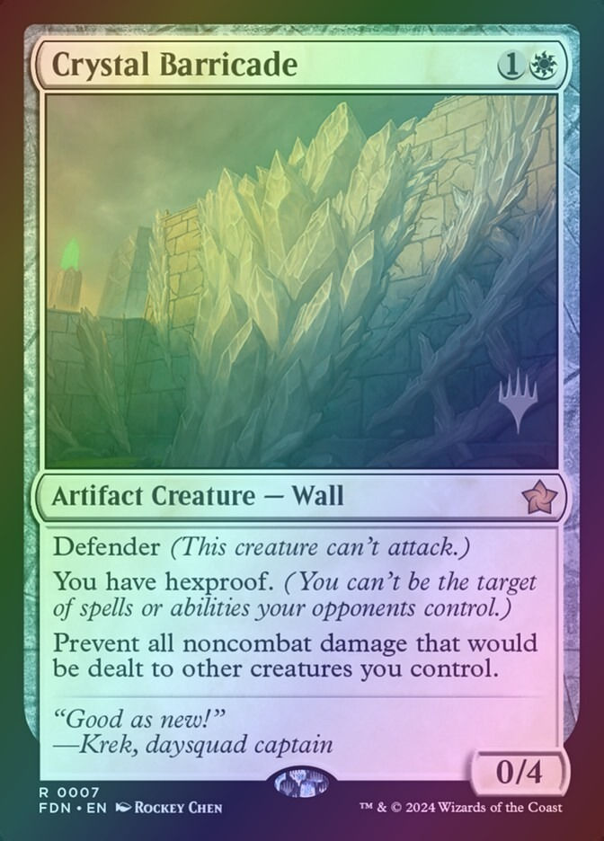 Crystal Barricade (PFDN) (7p) / Foil
