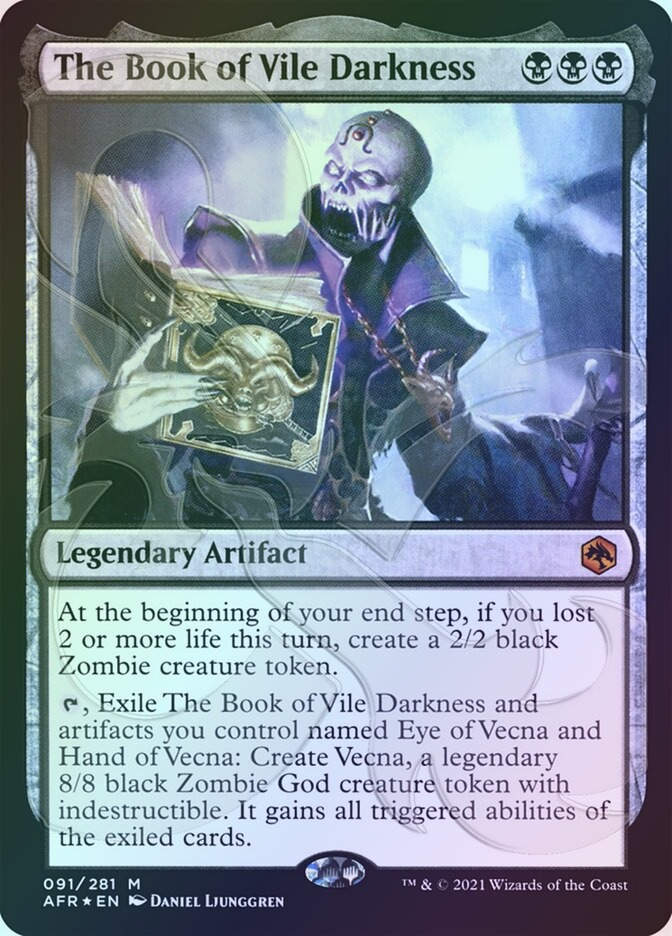 The Book of Vile Darkness (PAFR) (91a) / Embossed Foil