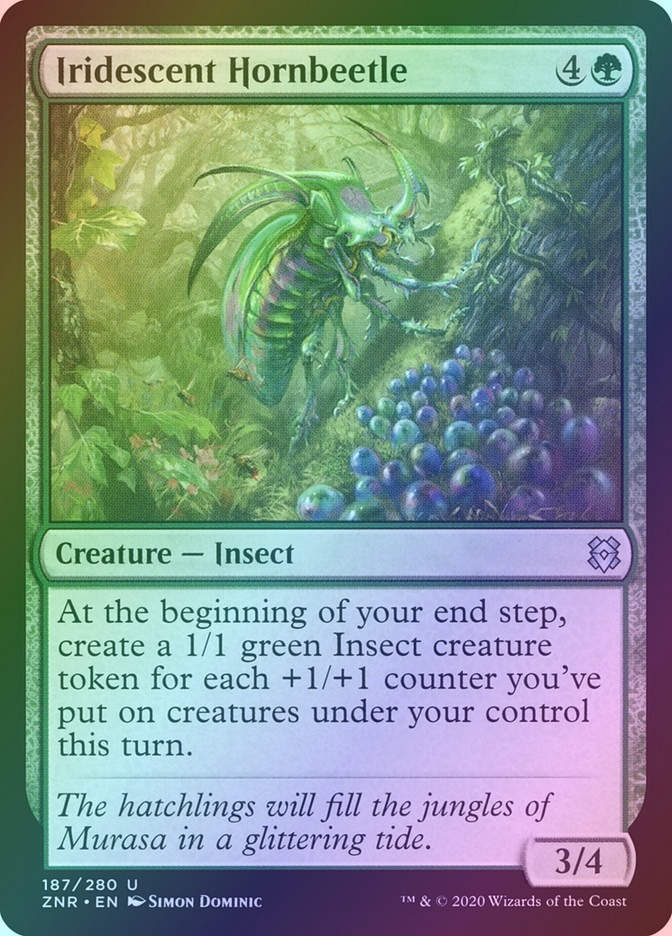 Iridescent Hornbeetle (ZNR) (187) / Foil