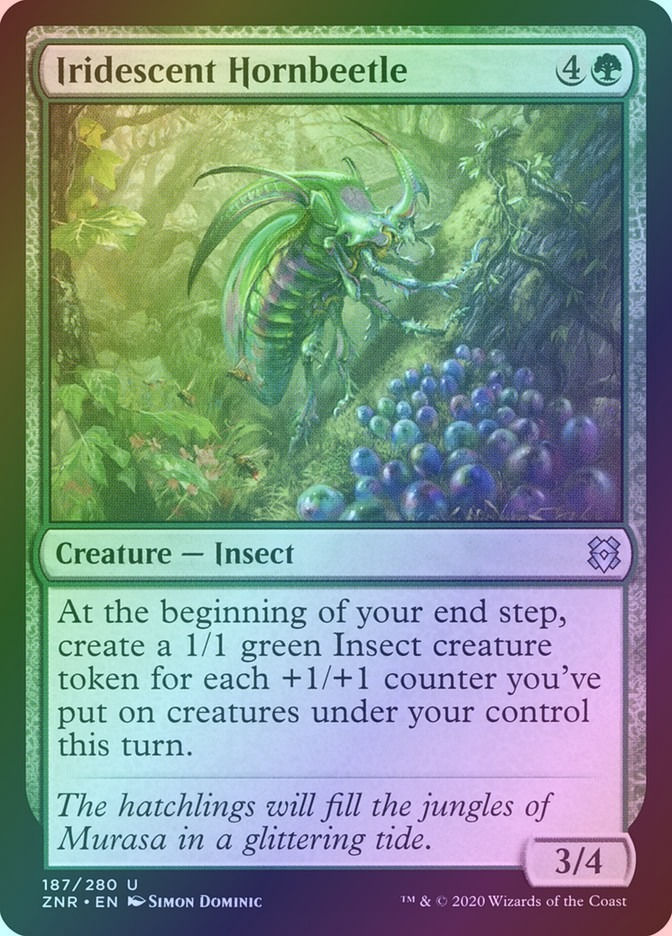 Iridescent Hornbeetle (ZNR) (187) / Foil