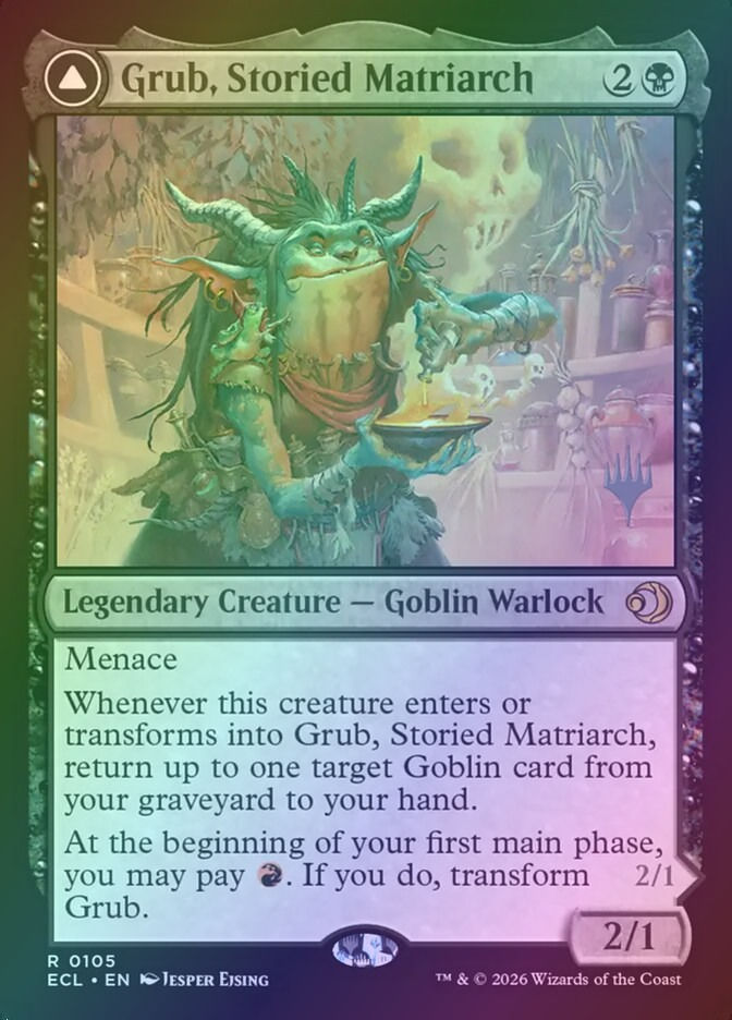 Grub, Storied Matriarch // Grub, Notorious Auntie (PECL) (105p) / Foil — cara 1 de 2