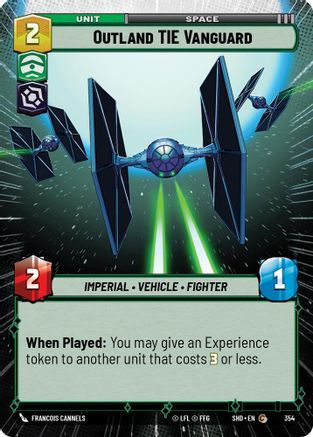 Outland TIE Vanguard (Hyperspace) (SHD_#354) / Foil