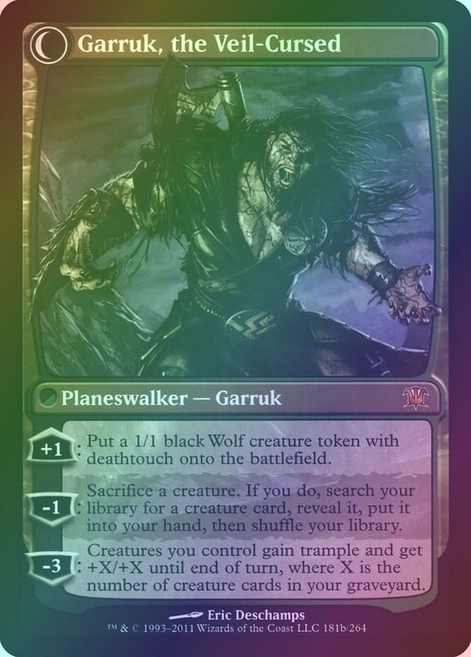 Garruk Relentless // Garruk, the Veil-Cursed (ISD) (181) / Foil — cara 2 de 2