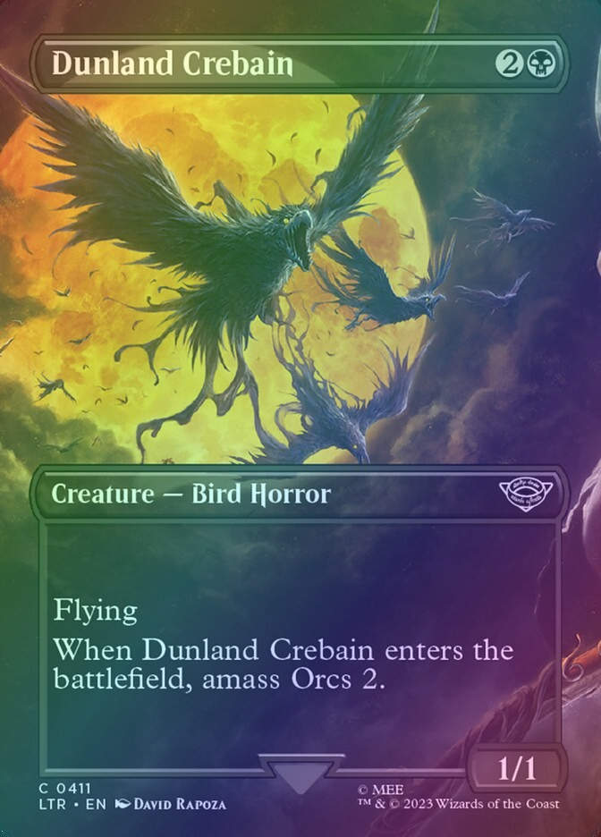 Dunland Crebain (LTR) (411) / Borderless / Foil