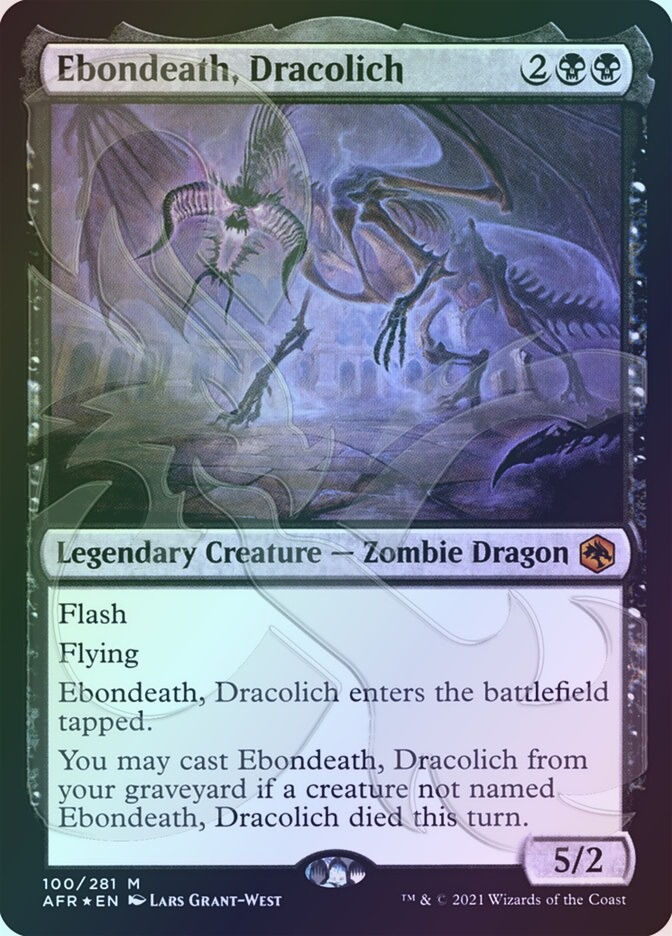Ebondeath, Dracolich (PAFR) (100a) / Embossed Foil