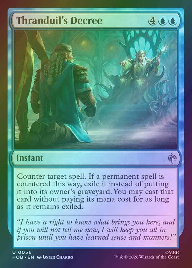 Thranduil's Decree (HOB) (56) / Foil
