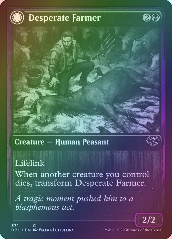 Desperate Farmer // Depraved Harvester (DBL) (371) / Foil — cara 1 de 2