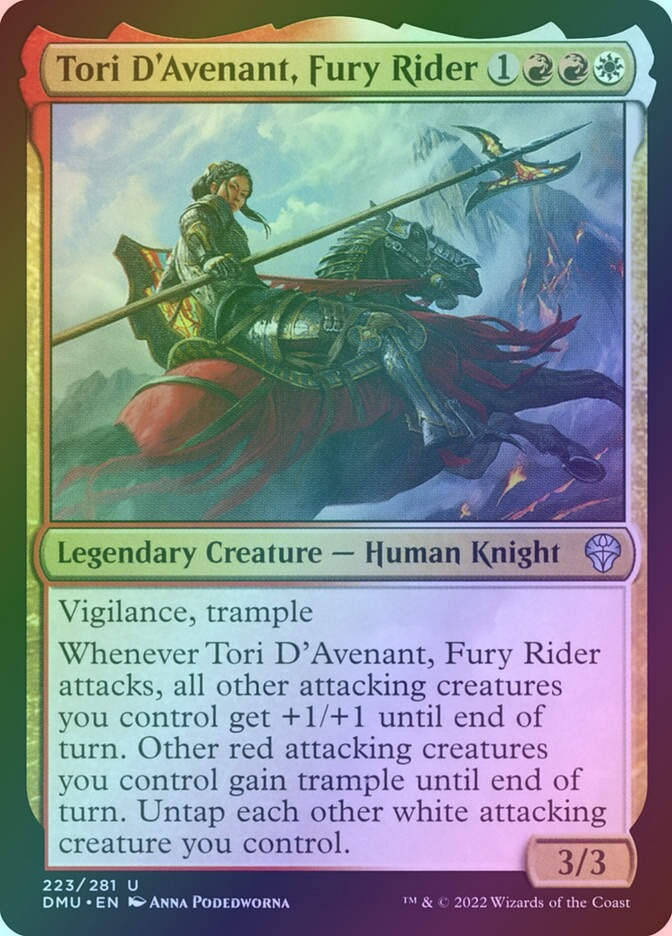 Tori D'Avenant, Fury Rider (DMU) (223) / Foil