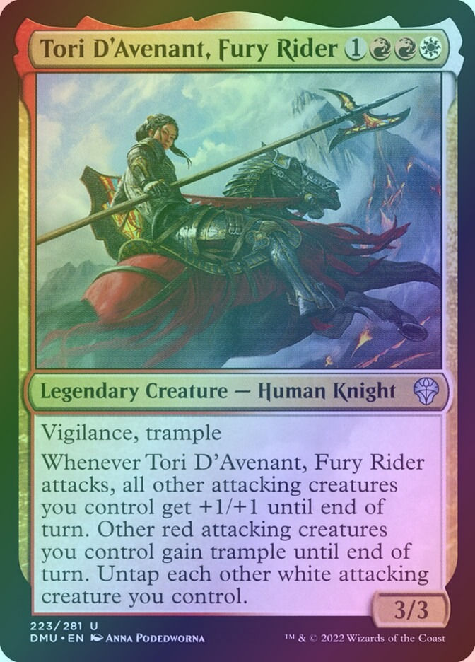 Tori D'Avenant, Fury Rider (DMU) (223) / Foil