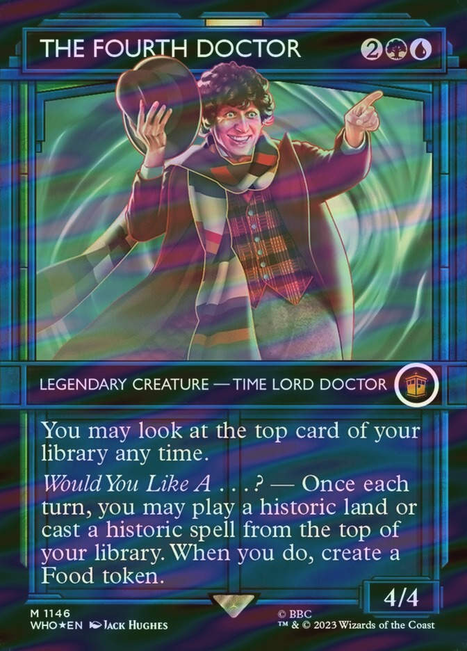 The Fourth Doctor (WHO) (1146) / Borderless / Showcase / Surge Foil