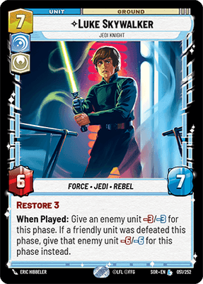 Luke Skywalker - Jedi Knight (SOR_#051/252)