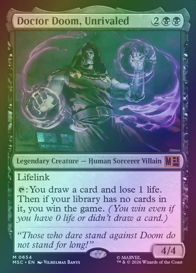 Doctor Doom, Unrivaled (MSC) (654) / Foil