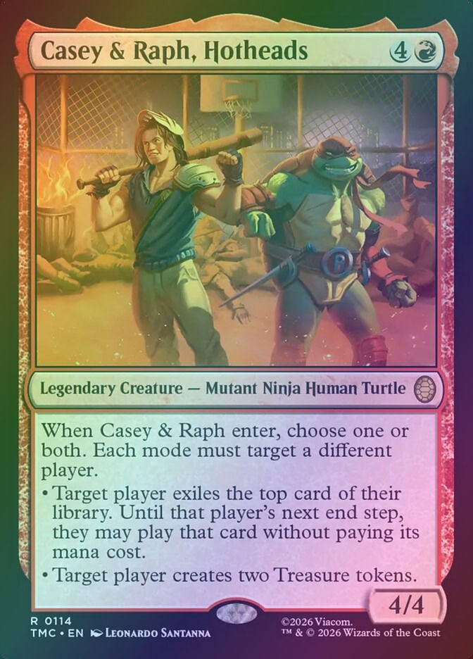 Casey & Raph, Hotheads (TMC) (114) / Foil