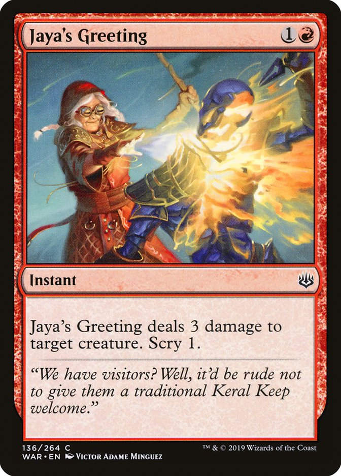Jaya's Greeting (WAR) (136)