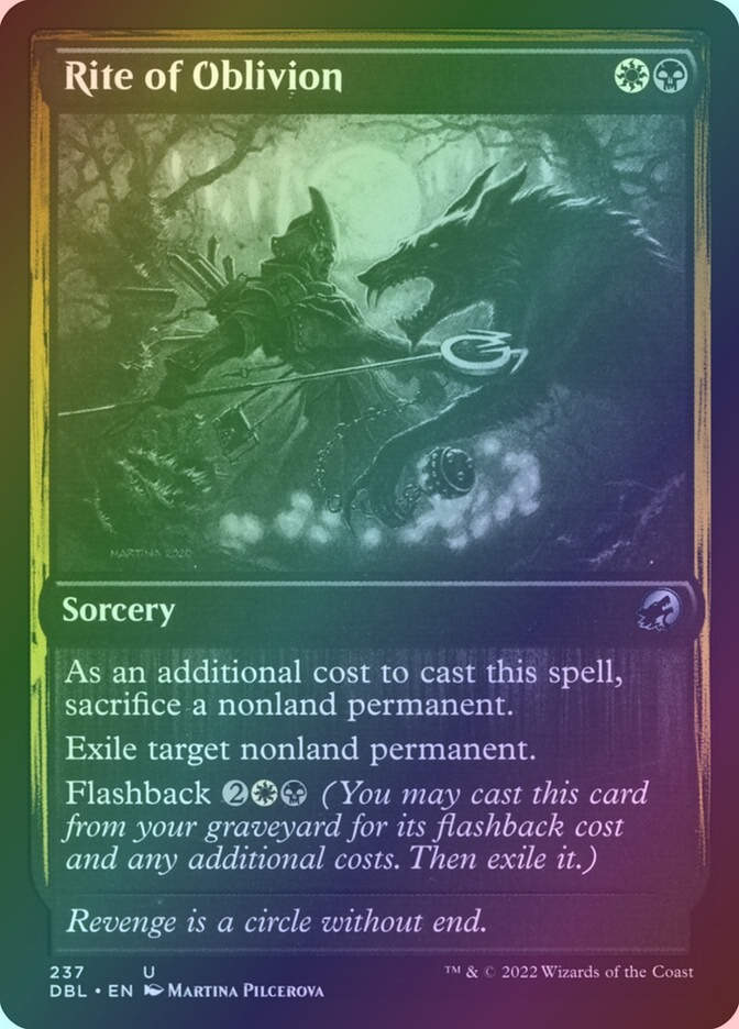 Rite of Oblivion (DBL) (237) / Foil