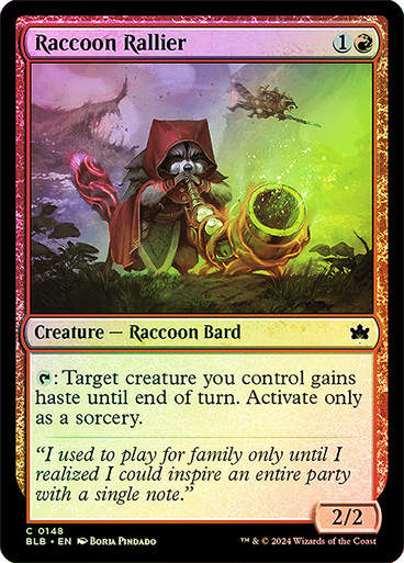 Raccoon Rallier (blb) (148) / Foil