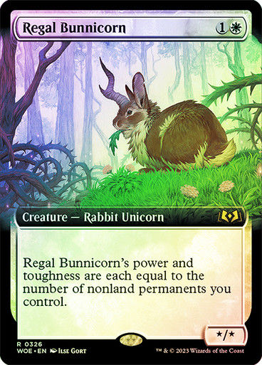 Regal Bunnicorn (woe) / Extended Art Foil