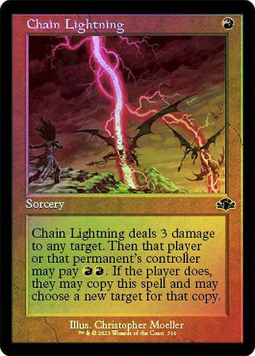 Chain Lightning (DMR) / Showcase / Foil