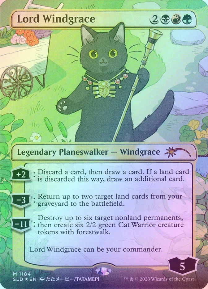 Lord Windgrace (SLD) (1184) / Borderless / Foil