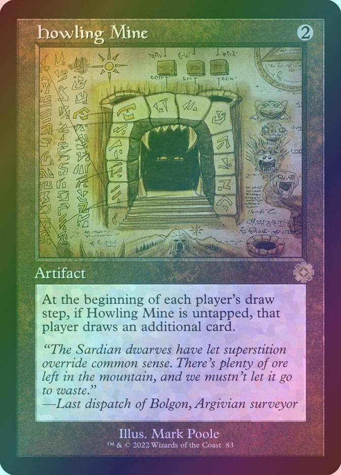 Howling Mine (BRR) (83) / Foil / Schematic