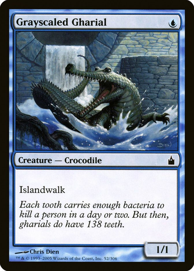 Grayscaled Gharial (rav)