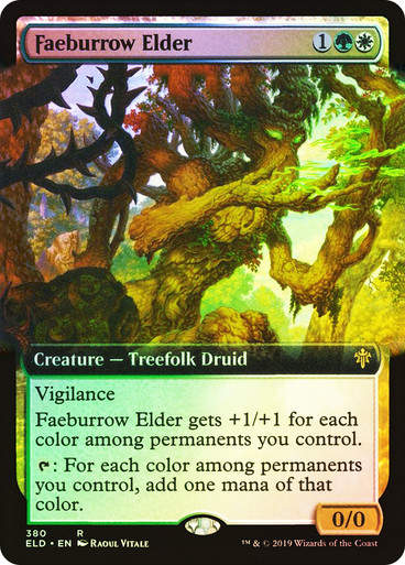 Faeburrow Elder (ELD) (380) / Extended Art / Foil