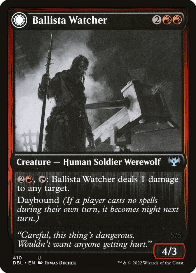 Ballista Watcher // Ballista Wielder (DBL) (410) — cara 1 de 2