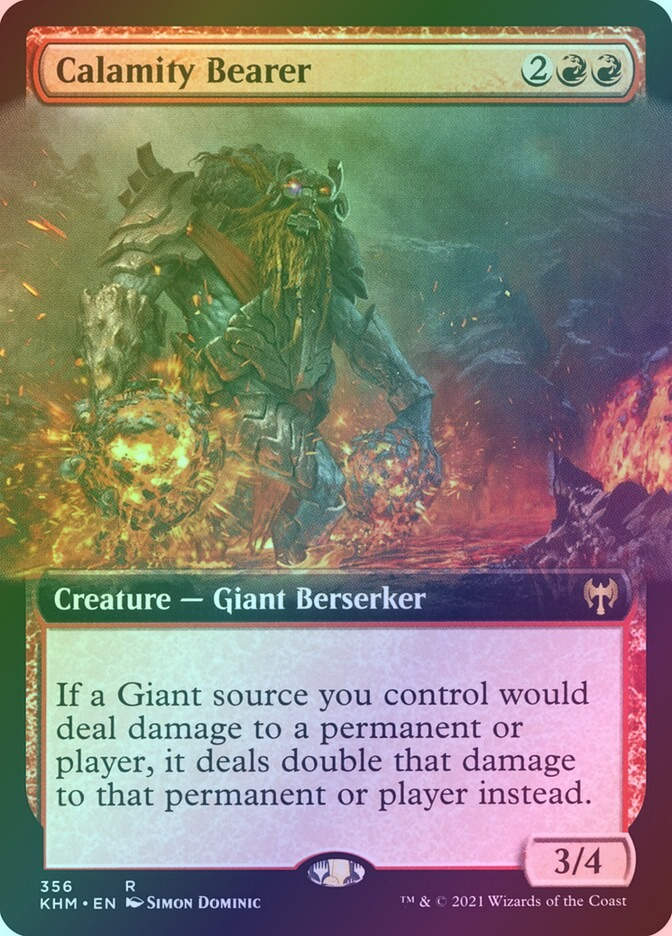 Calamity Bearer (KHM) (356) / Extended Art / Foil