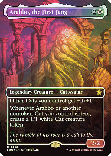 Arahbo, the First Fang (FDN) (363) / Mana Foil / Borderless
