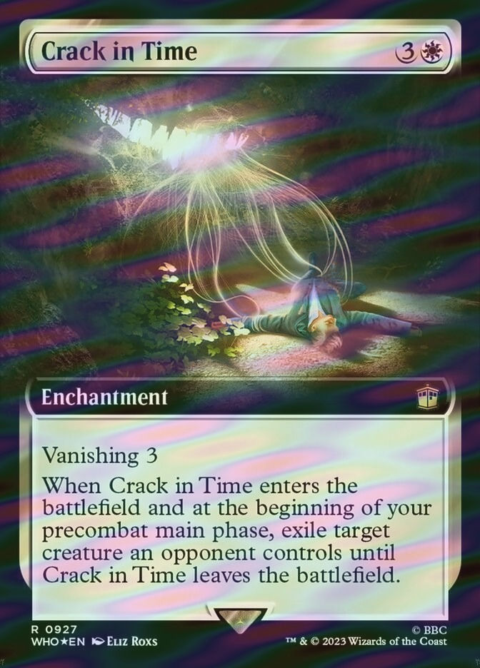 Crack in Time (WHO) (927) / Extended Art / Surge Foil