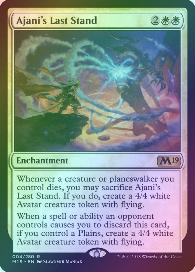 Ajani's Last Stand (M19) (4) / Foil